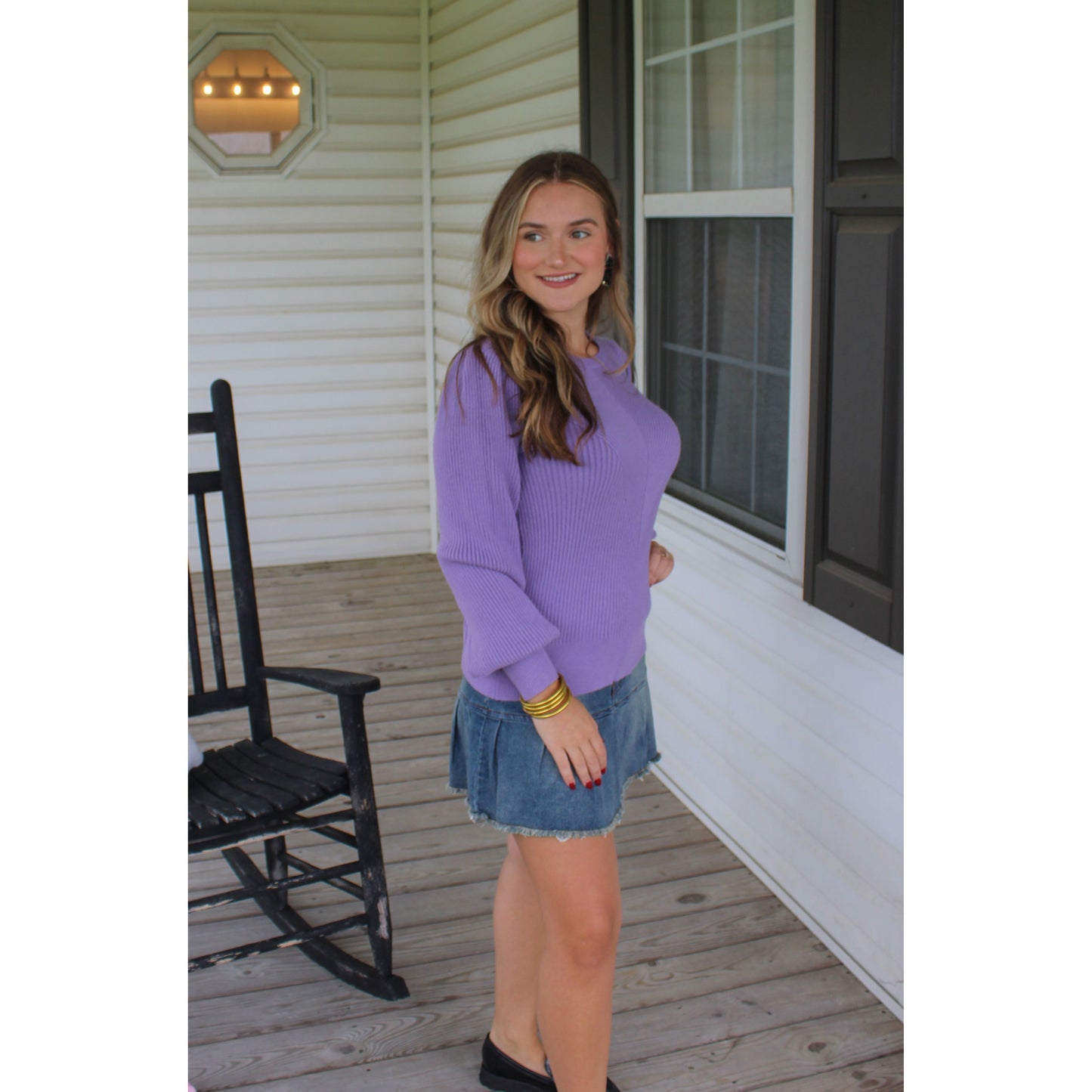 Reagan Sweater, Lavender