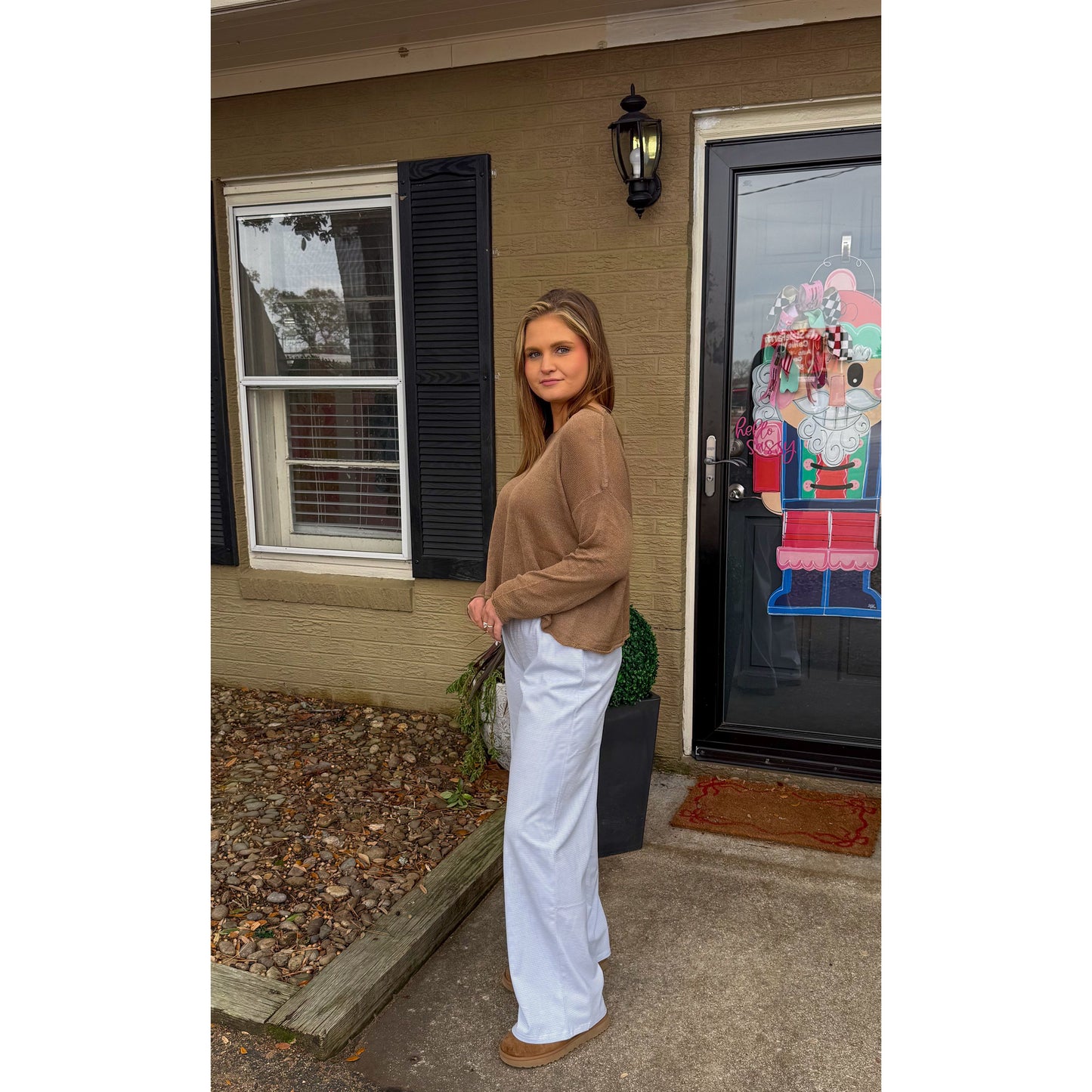 Anna Sweater, Dark Taupe