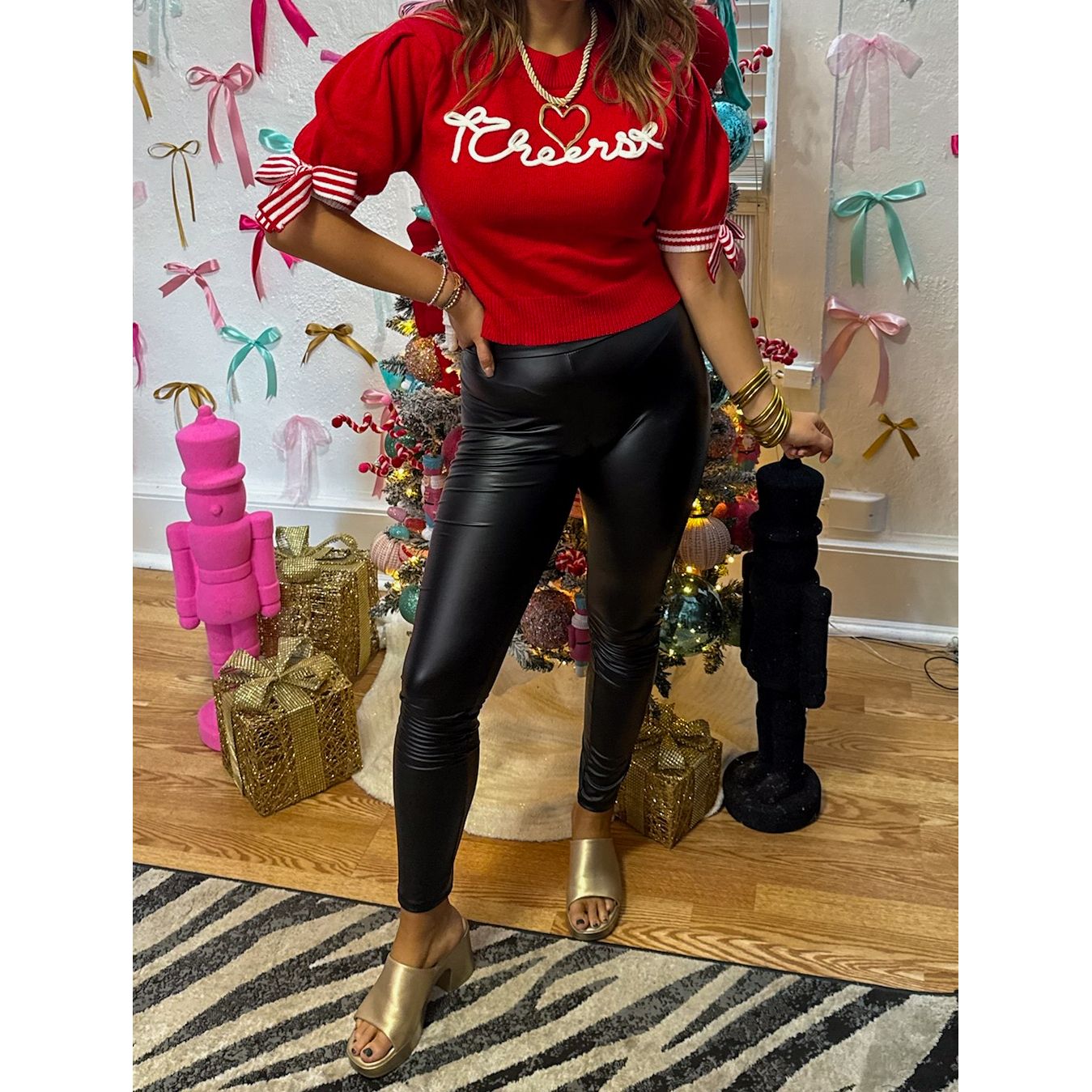 Cheers Short Sleeve Sweater