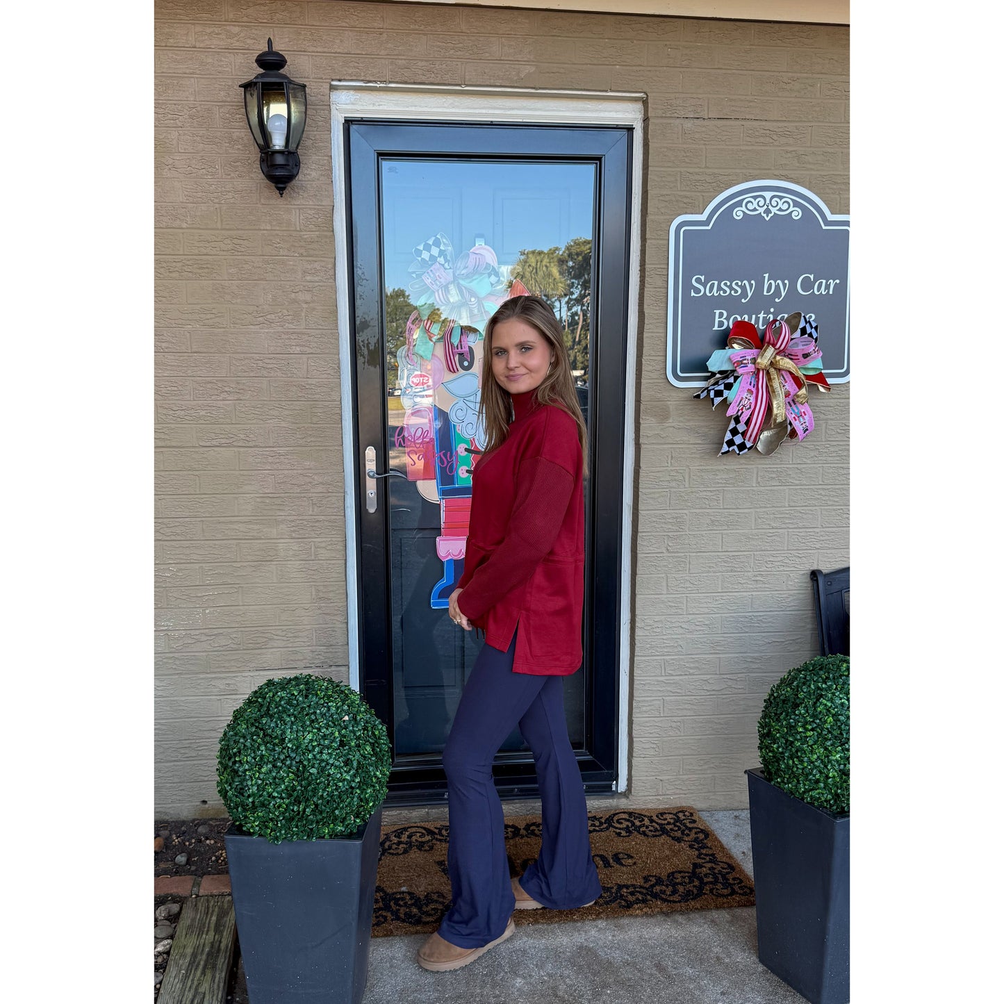 Rachel Top, Burgundy