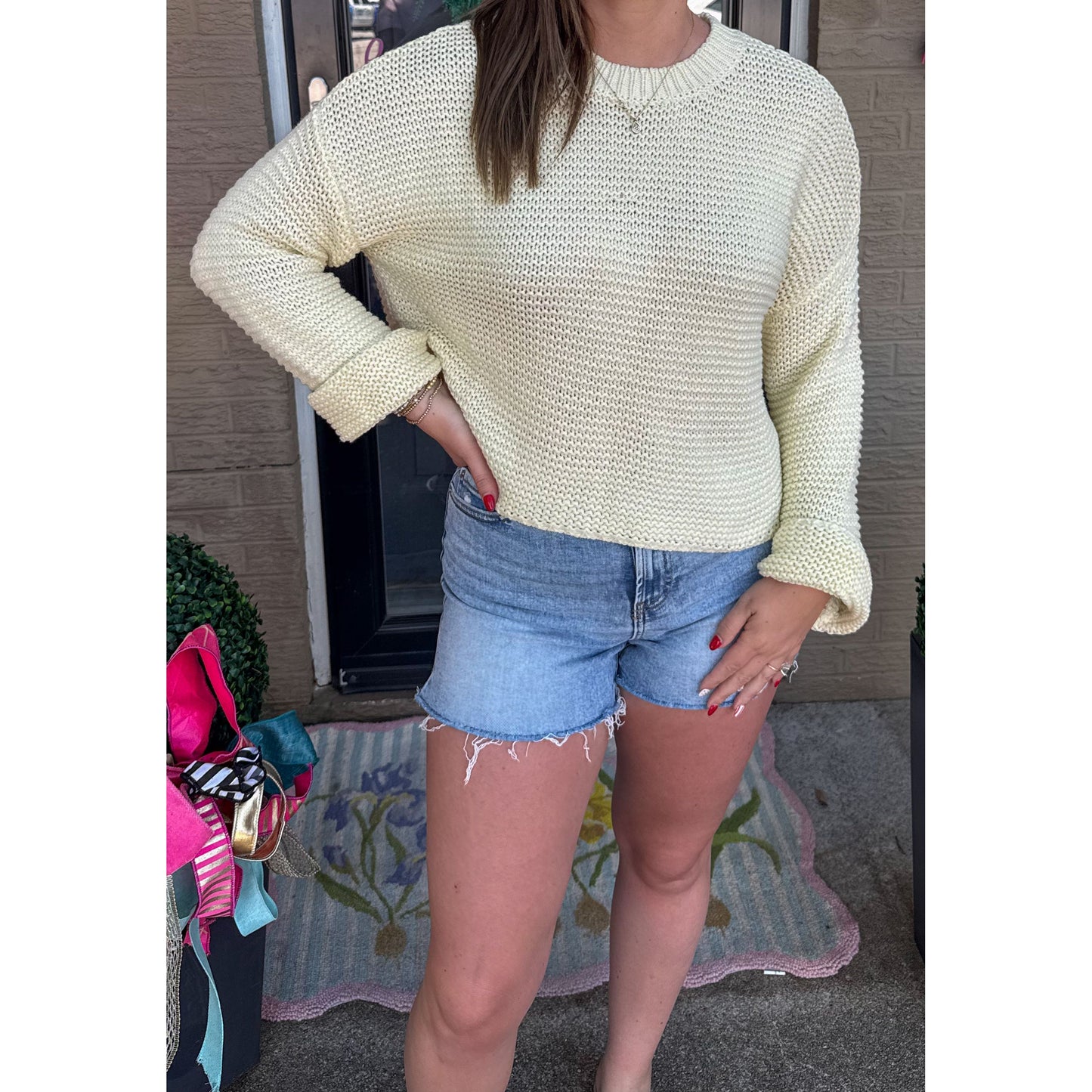 Butter Yellow Lightweight Sweater