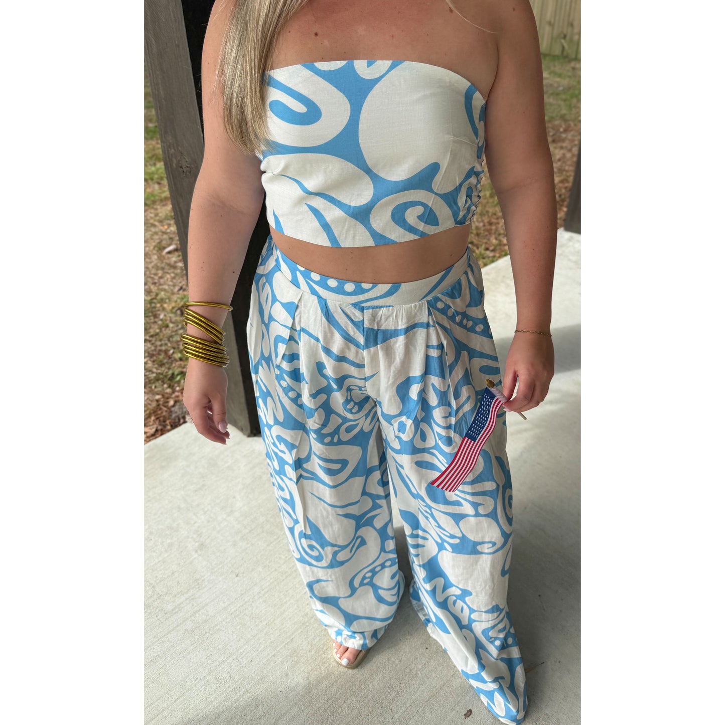 Summa Time Ready Set, Blue/Cream