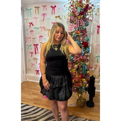 Carmen Mini Dress, Black