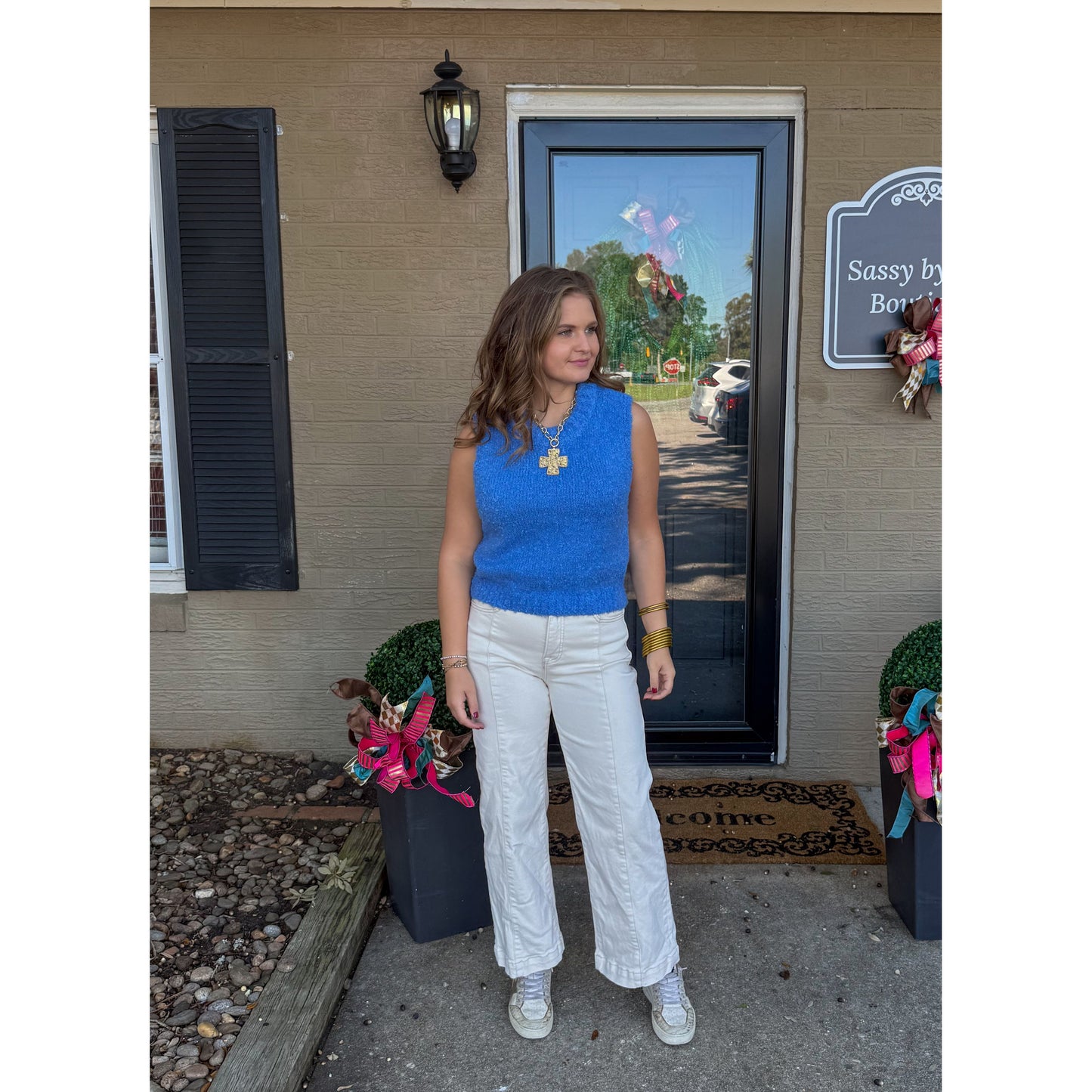 Dolphin Blue Sweater Vest