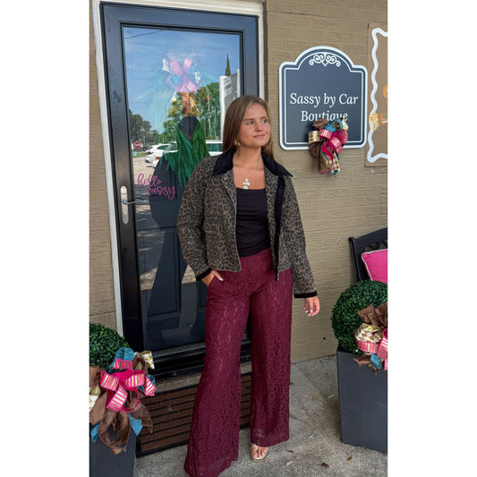Adeline Cheetah Jacket, Black Multi
