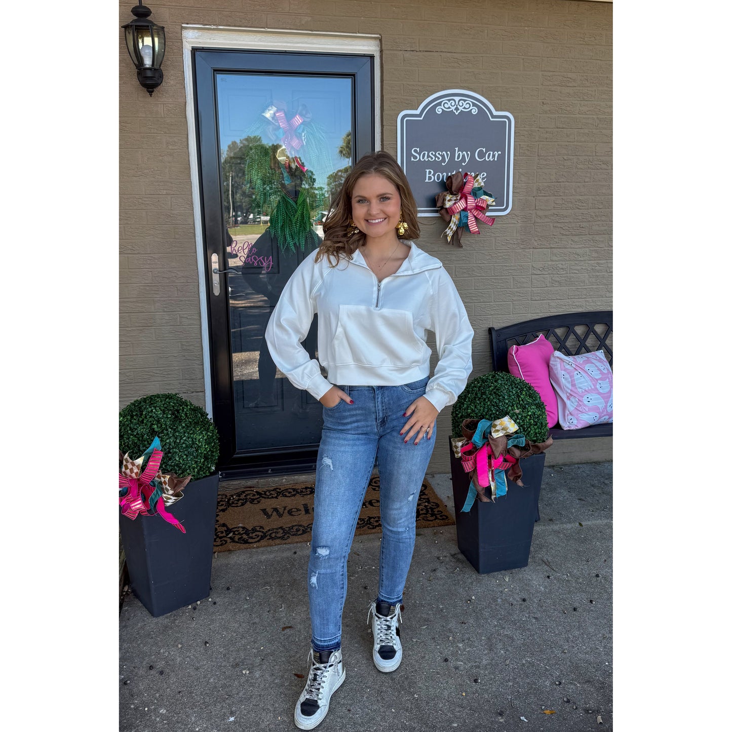 Carmen Pullover, White