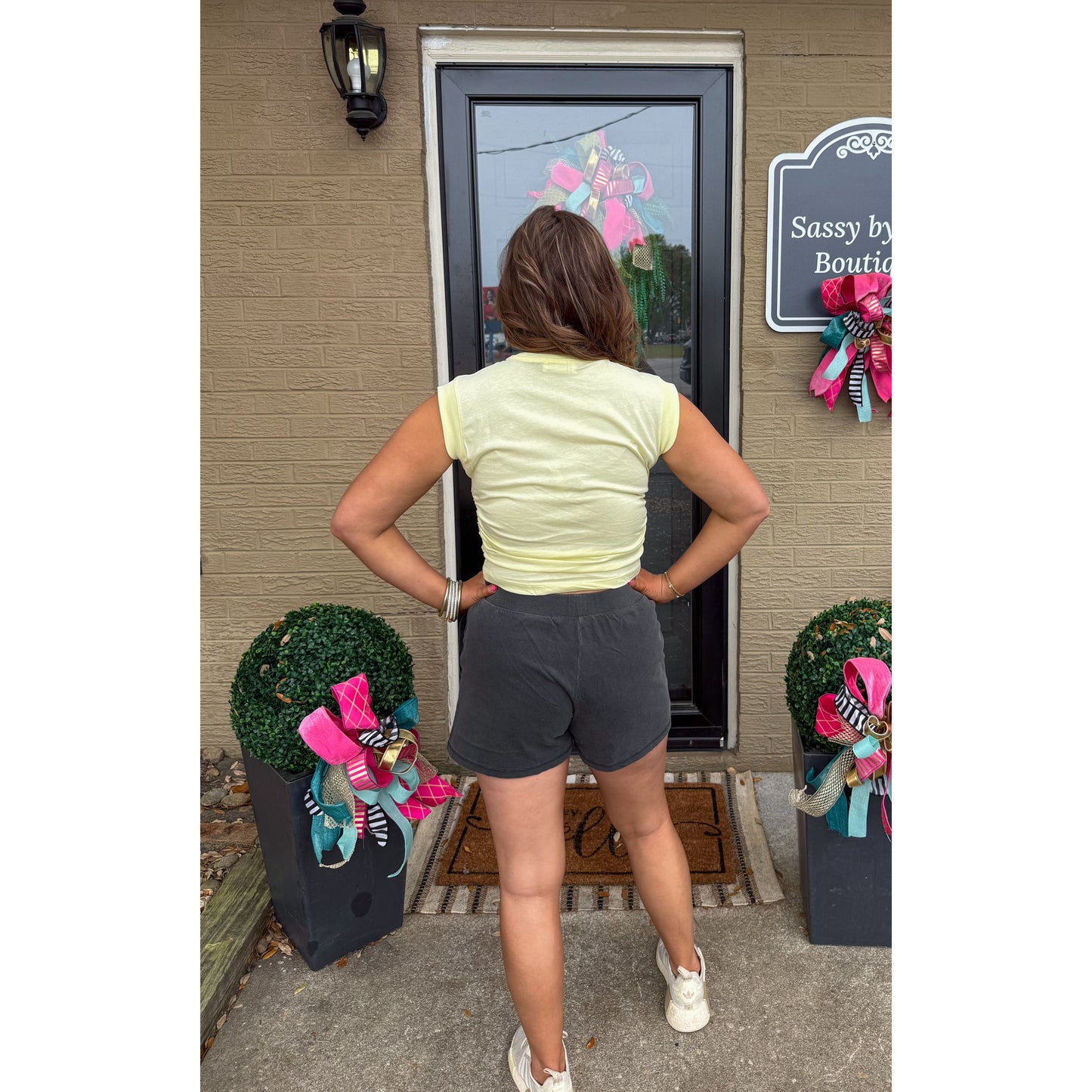 Butter Yellow Detail Top