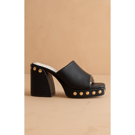 Leona Black Platform Heel
