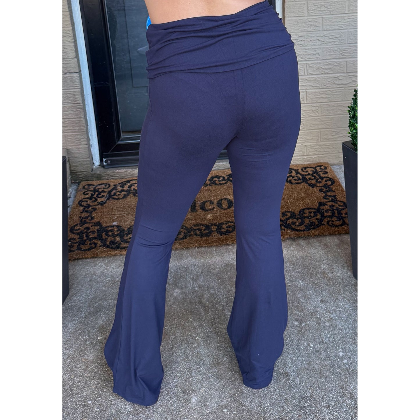 Cameron Flare Yoga Pants, Navy