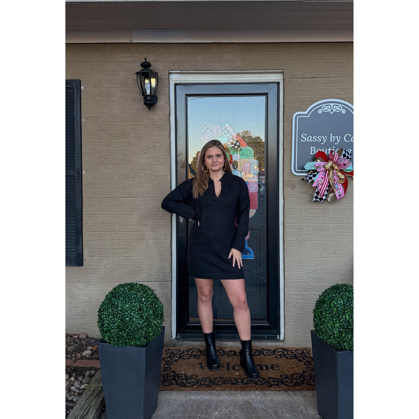 Danielle Mini Dress, Black