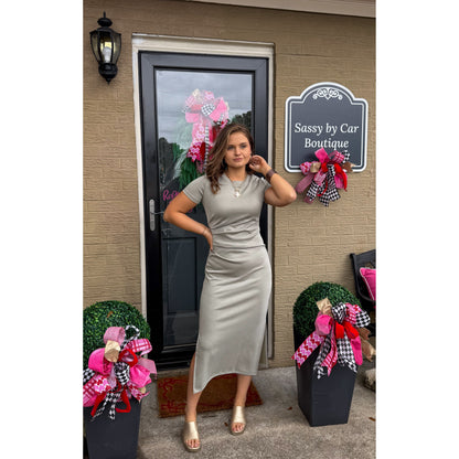 Miller Midi Dress, Sage Green