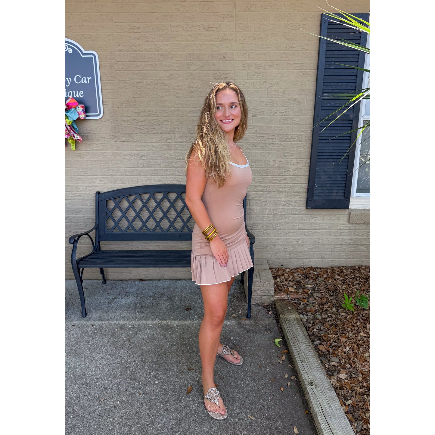 Charlie Athleisure Dress, Mocha