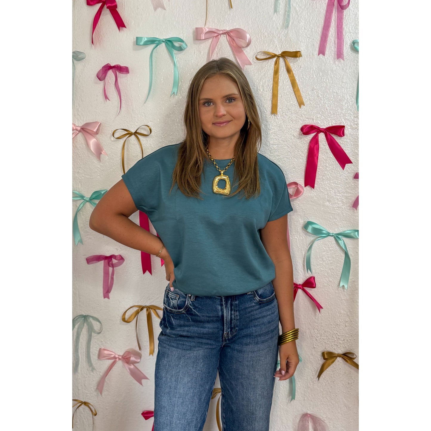 Presley Top, Dark Teal