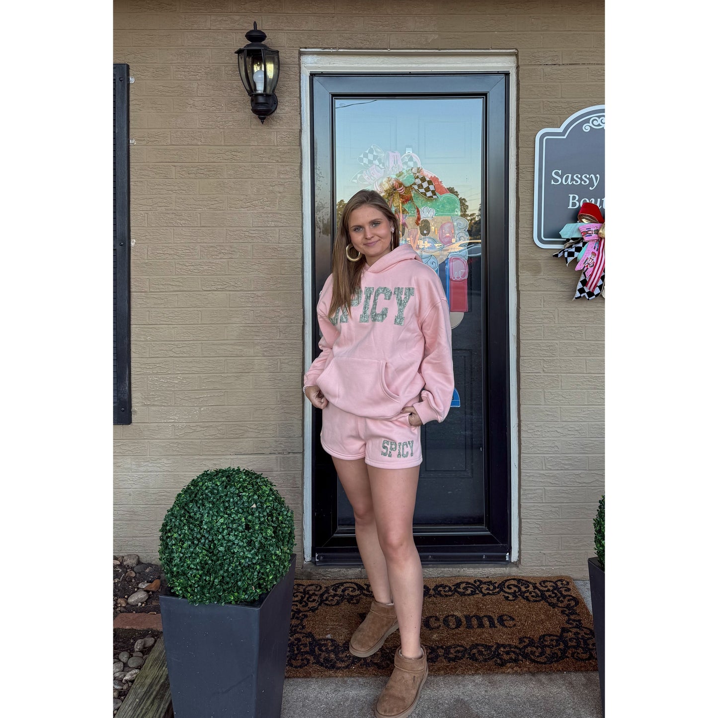 Spicy Lounge Set, Peach/Camo