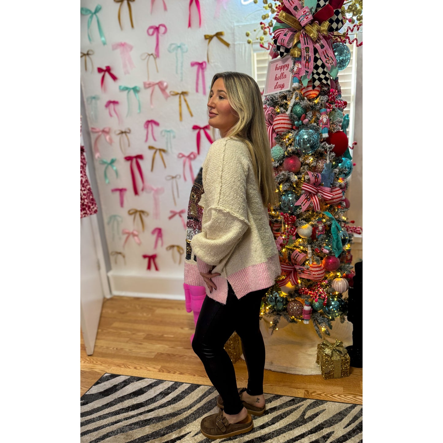 Soldier Bear Graphic Sweater