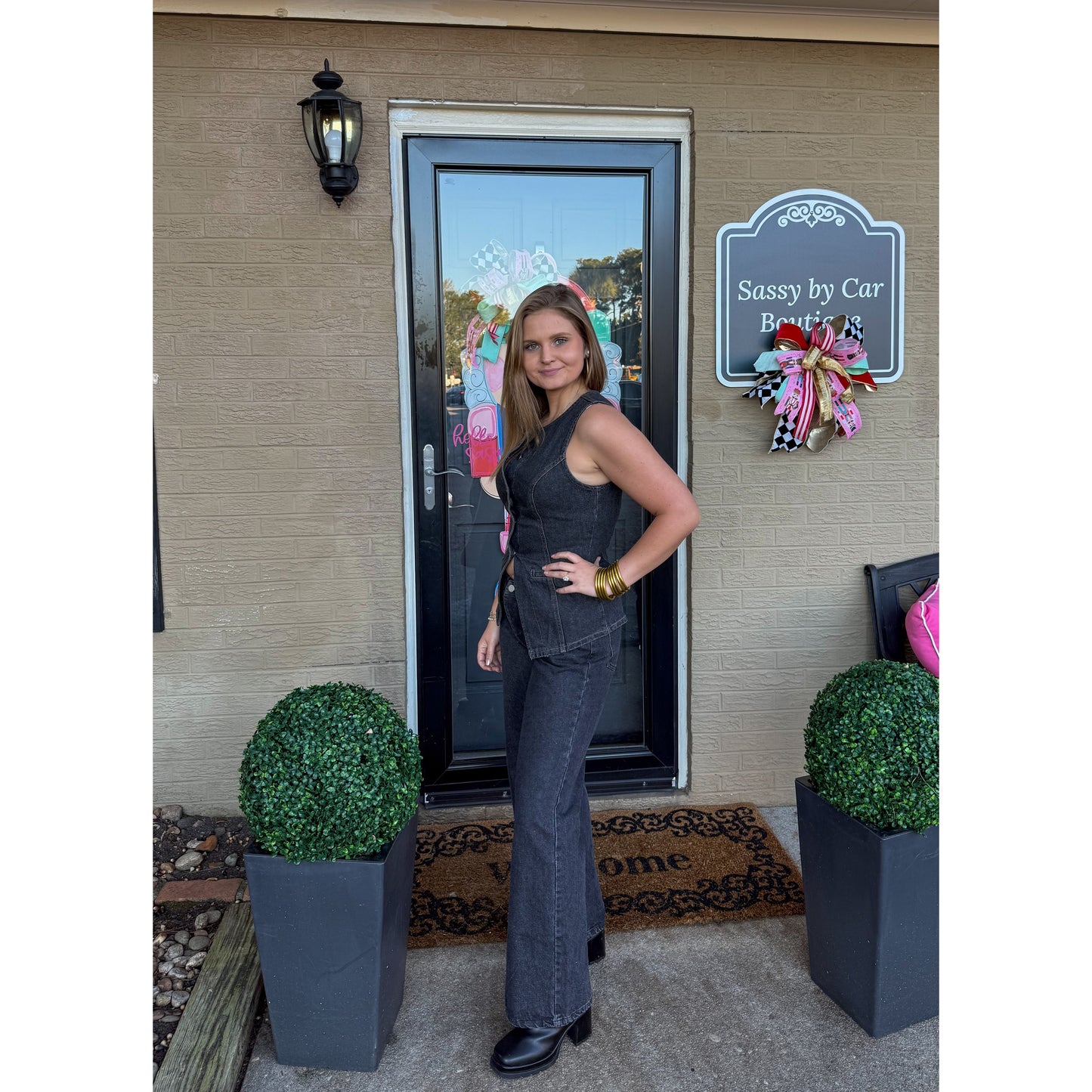 Ashe Button Down Denim Vest