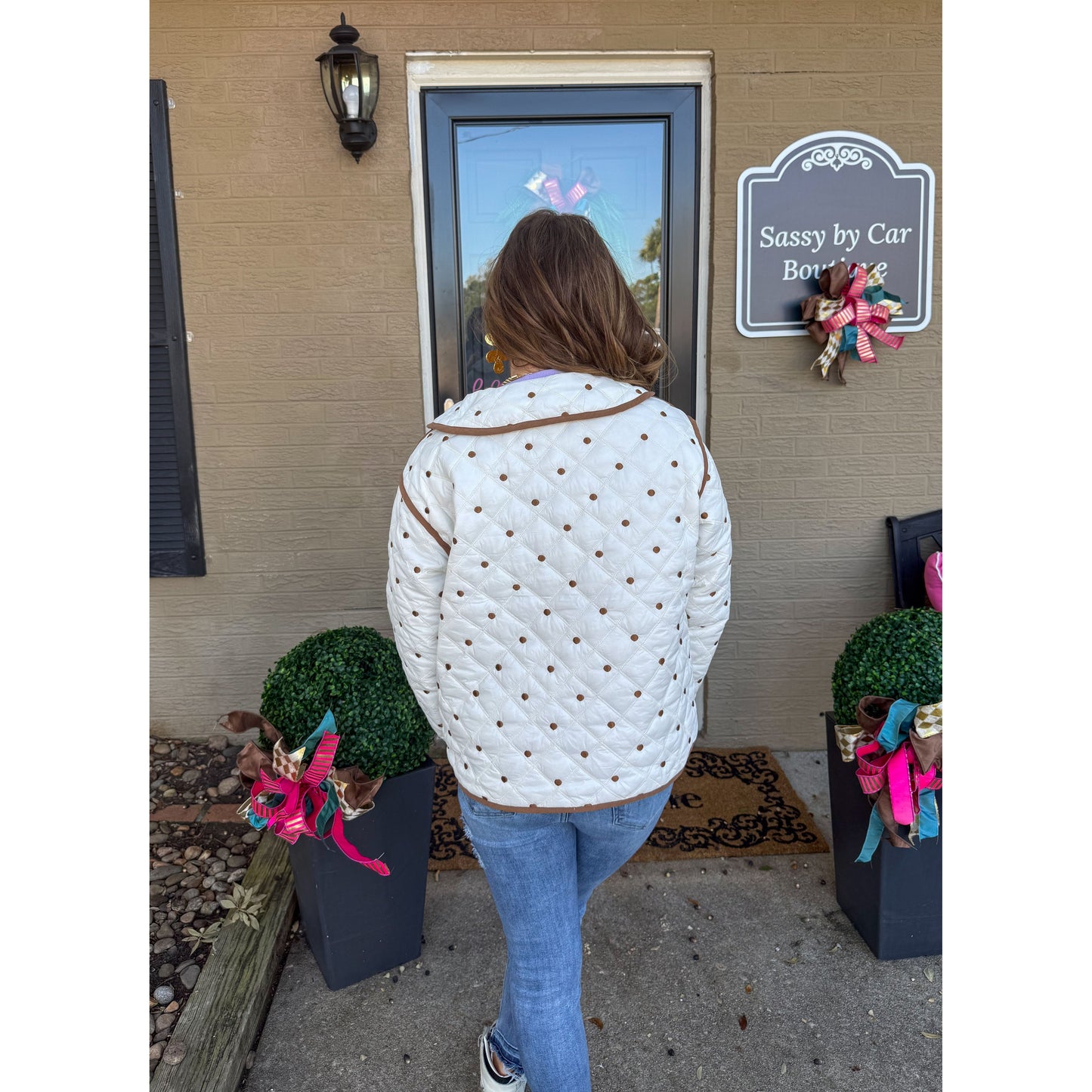 Polka Dot Quilt Jacket