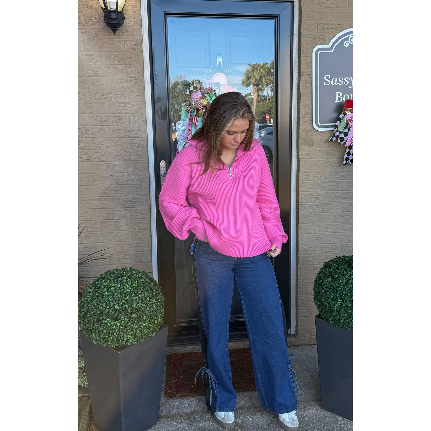 Monroe Sweater, Pink