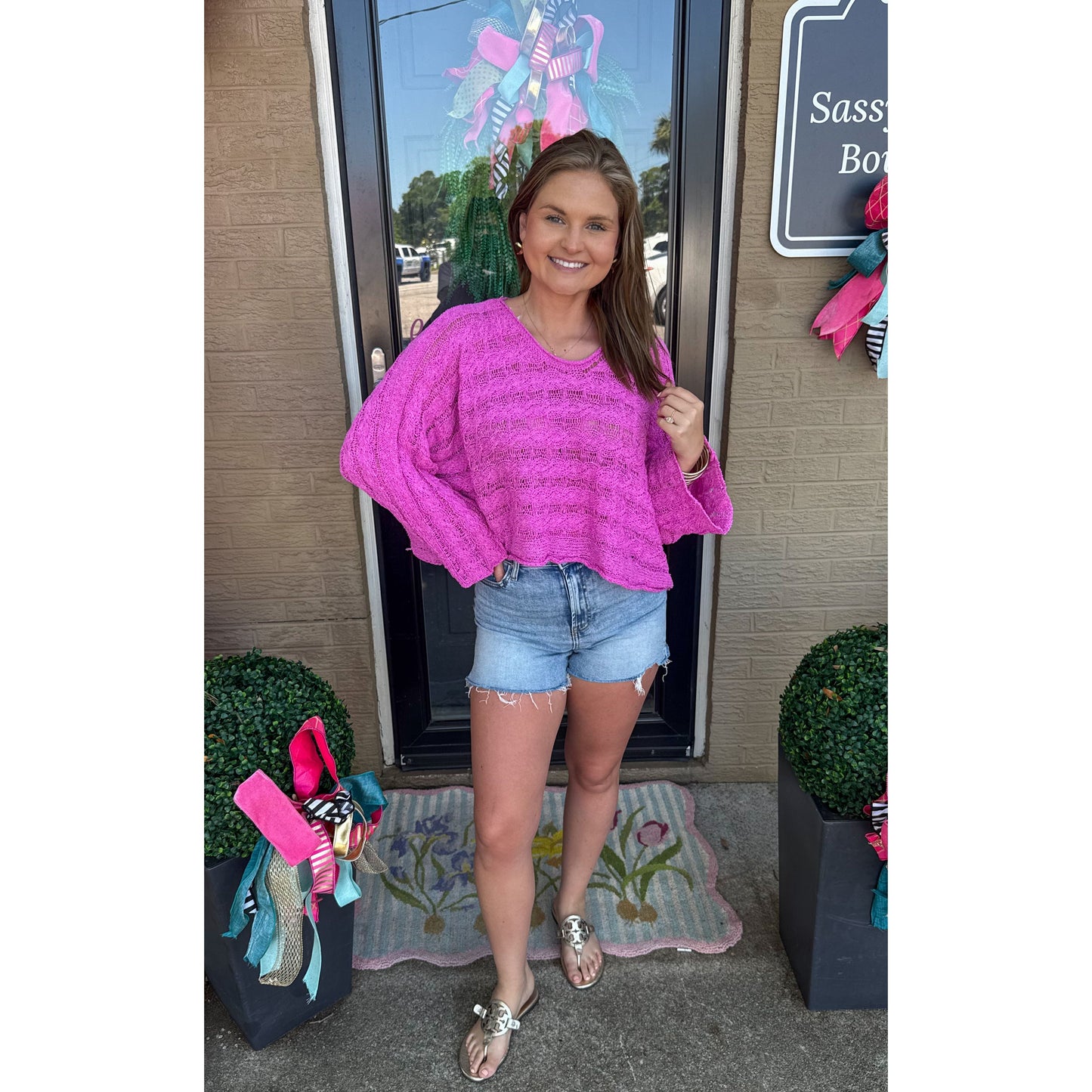 Lightweight Berry Sweater