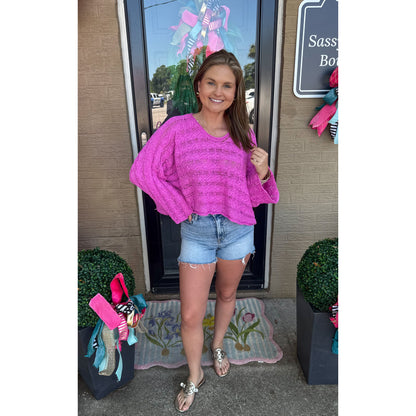 Lightweight Berry Sweater