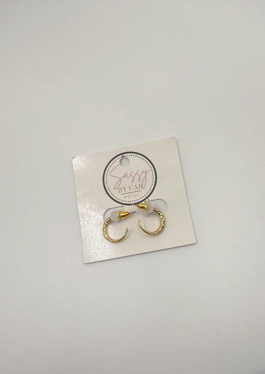 Gold Huggie Hoops