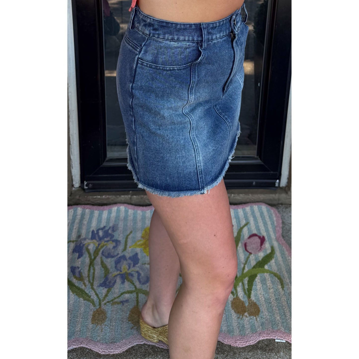 Denim Mini Skirt
