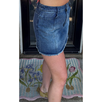 Denim Mini Skirt