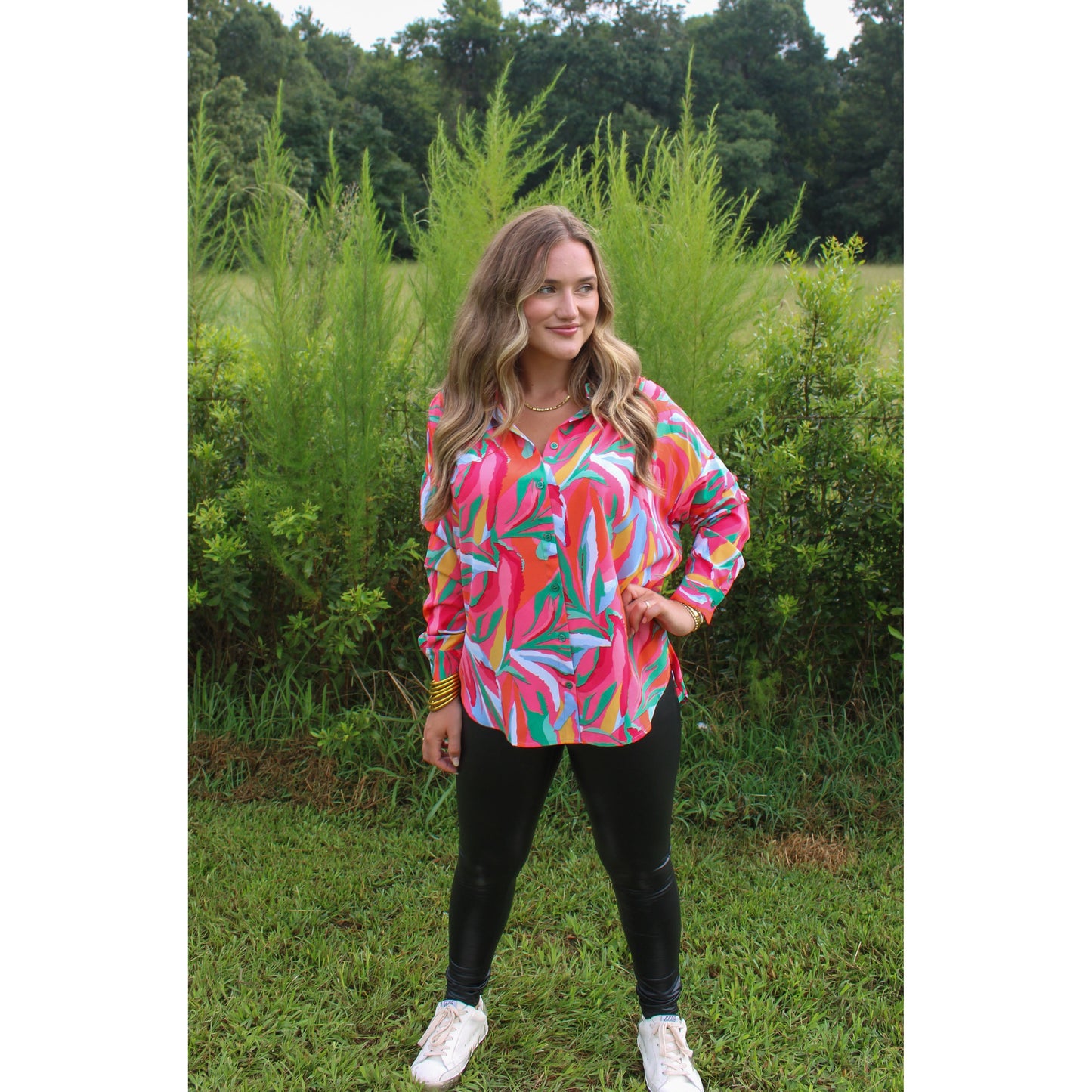 Stevie Pattern Blouse, Multi-Color