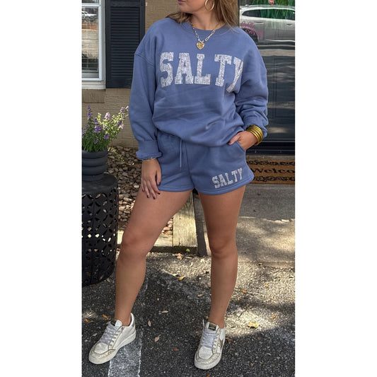 Salty Lounge Set, Dusty Blue/Camo