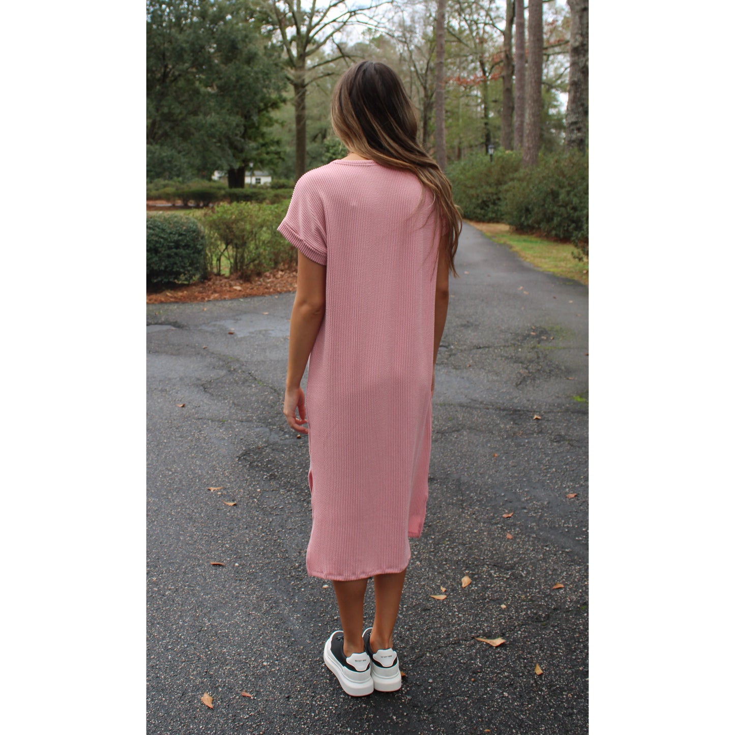 Lily Midi Dress, Dusty Pink