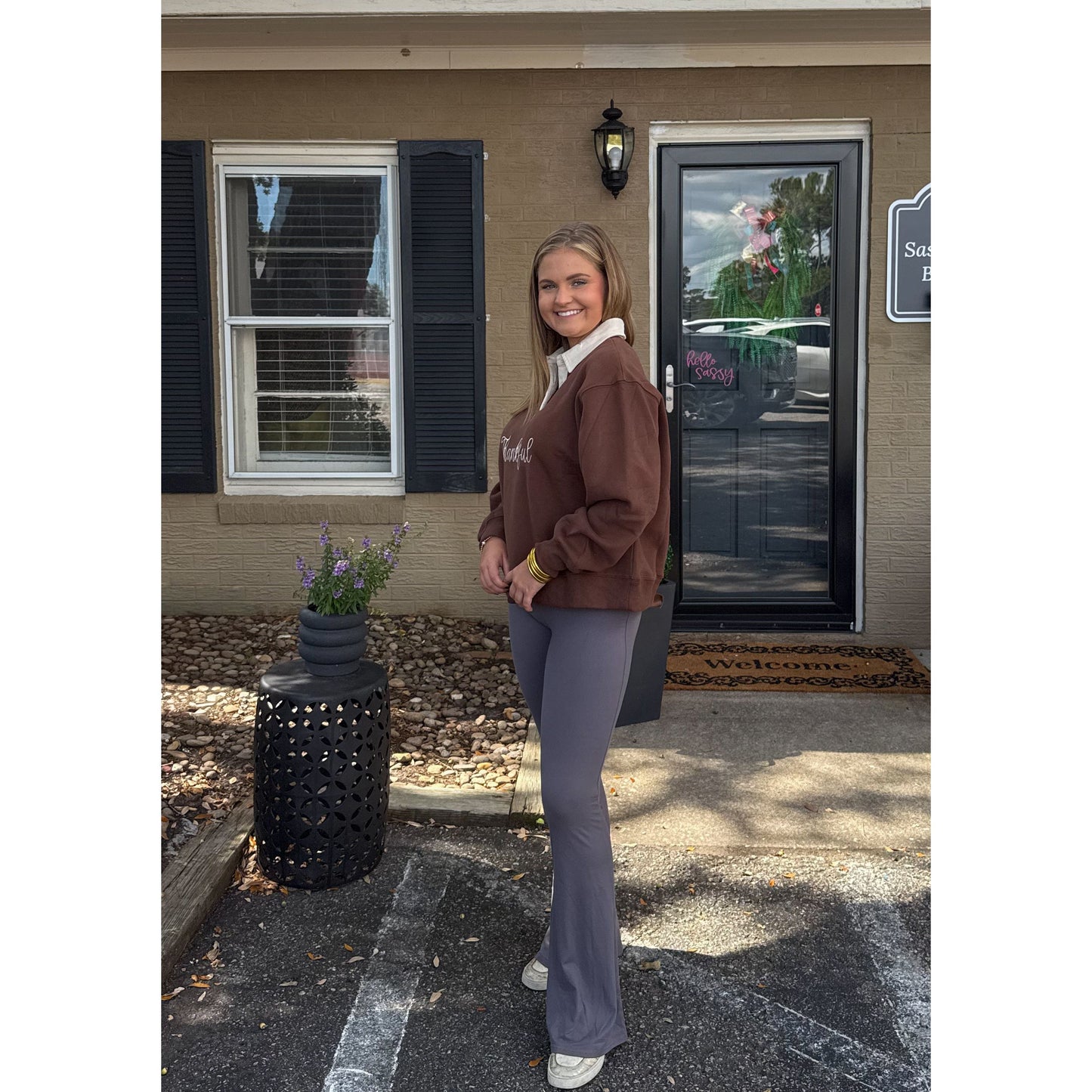 Thankful Pullover, Chocolate/Ivory