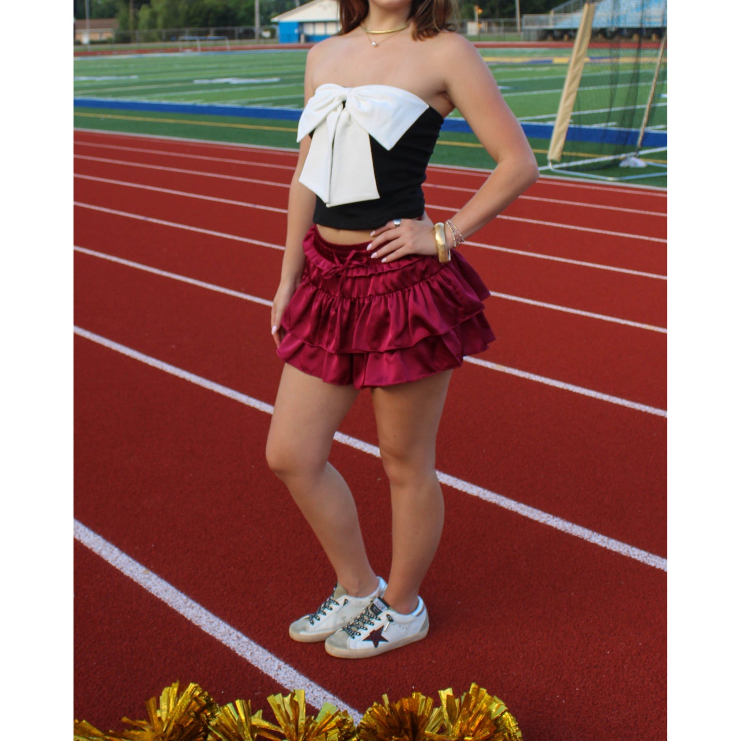 MVP Ruffle Skort, Garnet