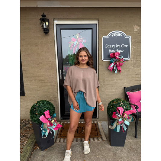 Lou Oversized Top, Mocha
