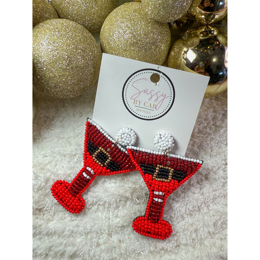 Santa’s Martini Earrings