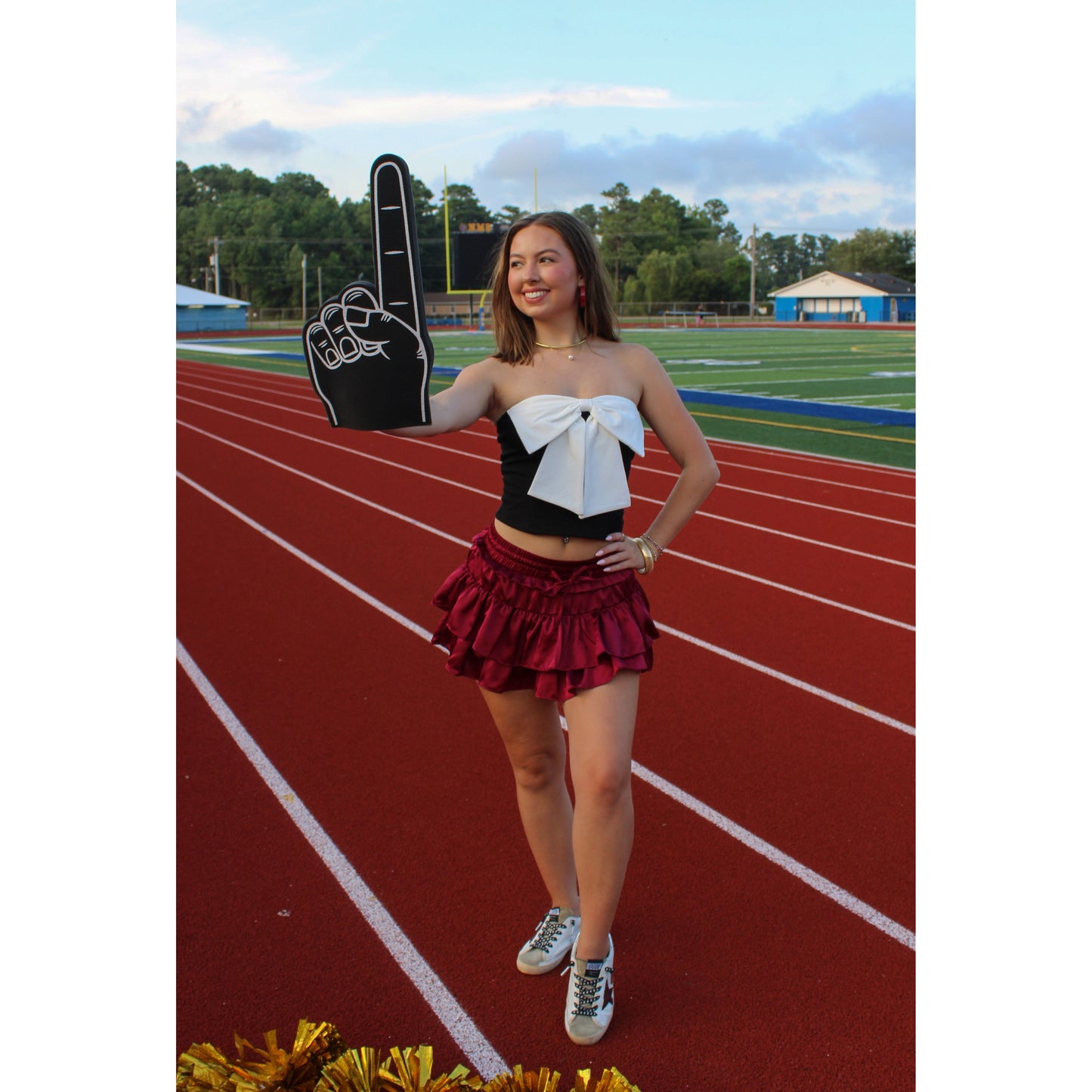 MVP Ruffle Skort, Garnet