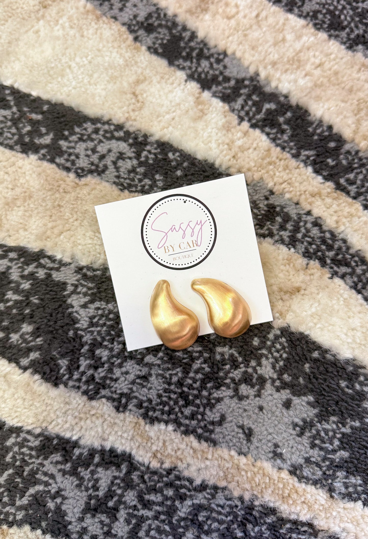 Matte Gold Earrings