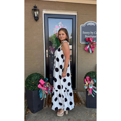 Polka Dot Maxi Dress