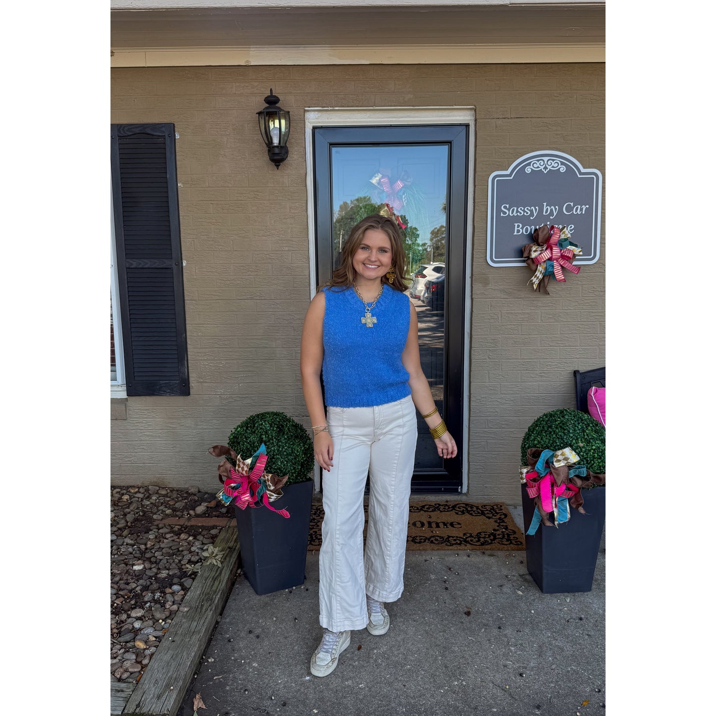 Dolphin Blue Sweater Vest