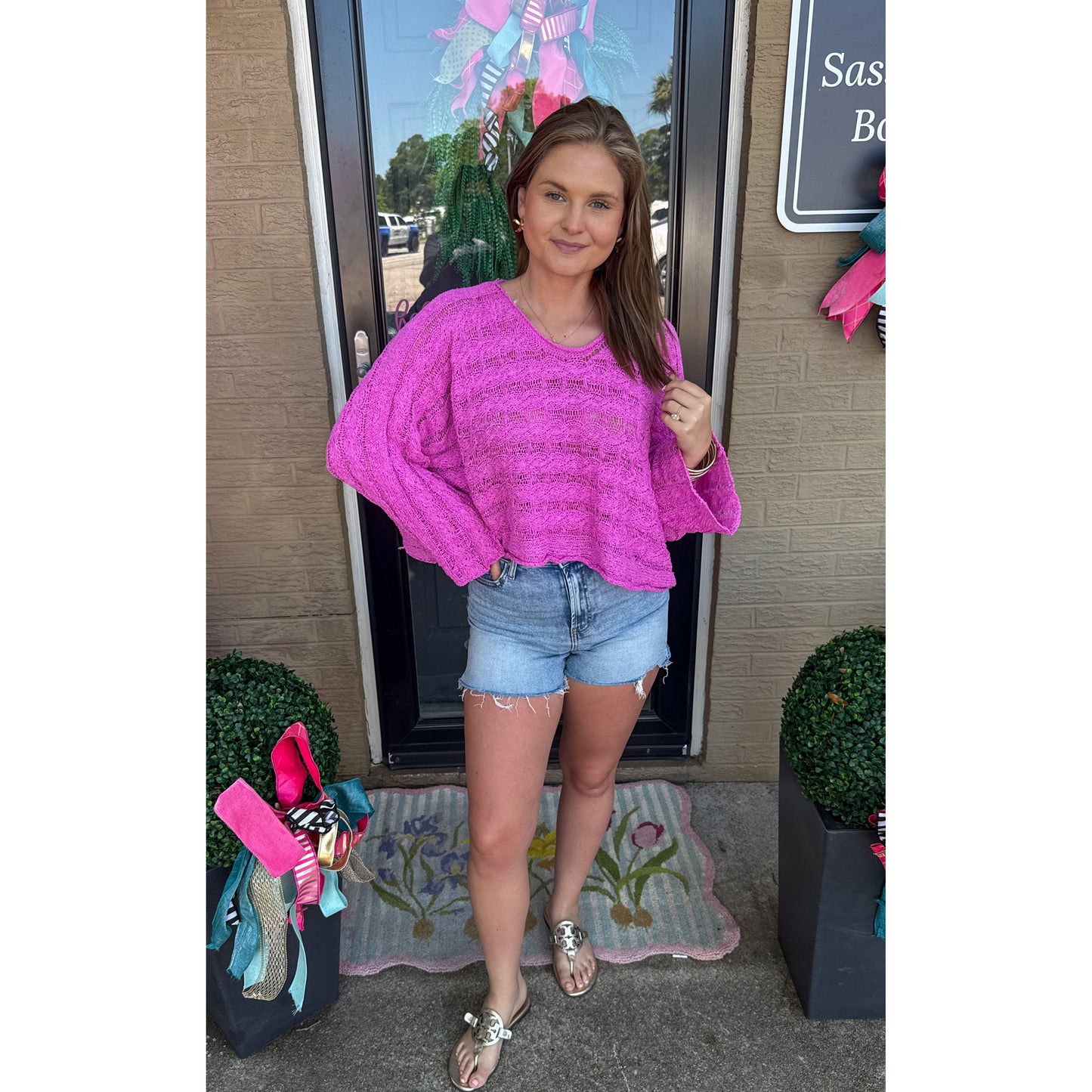Lightweight Berry Sweater