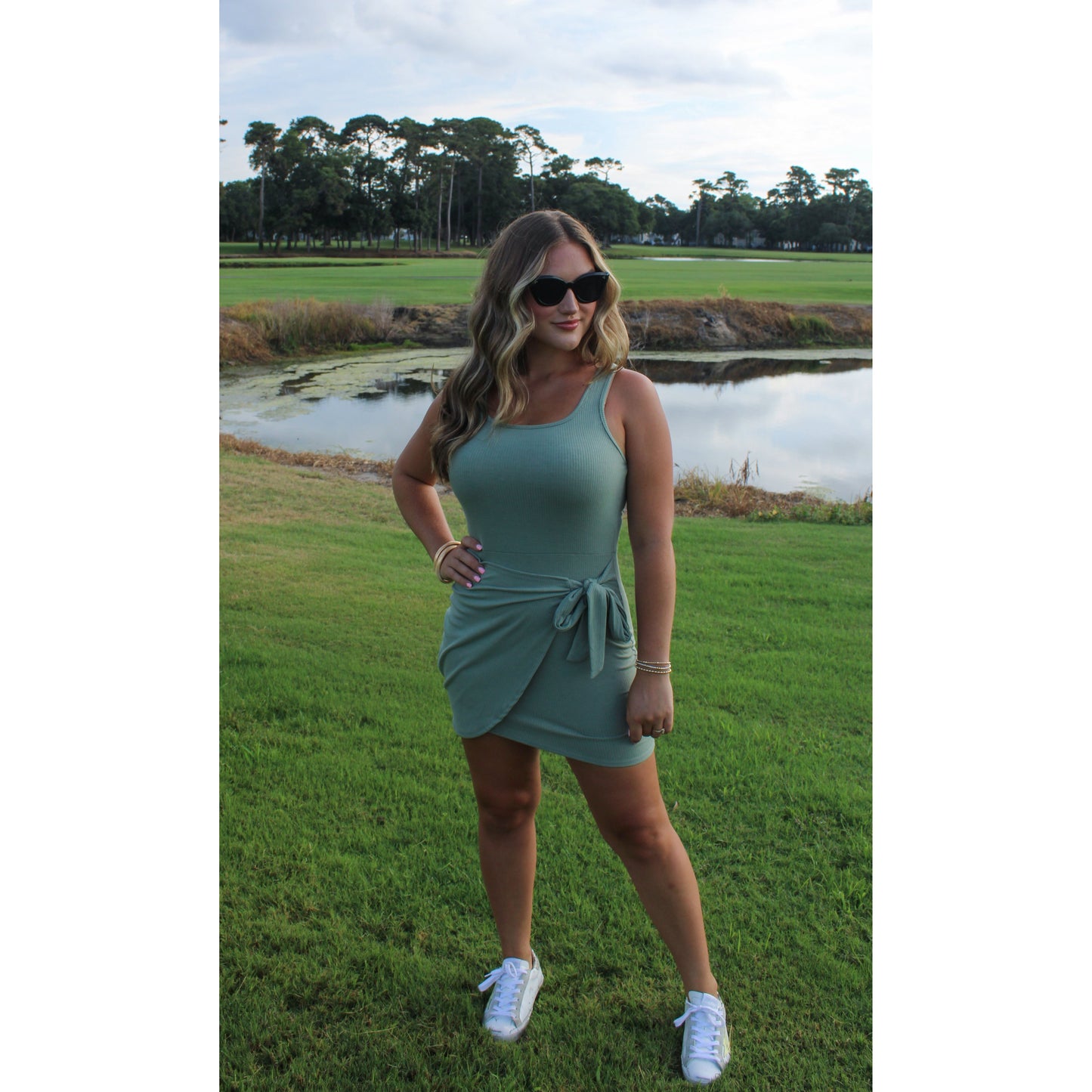 Brinley Dress, Sage Green