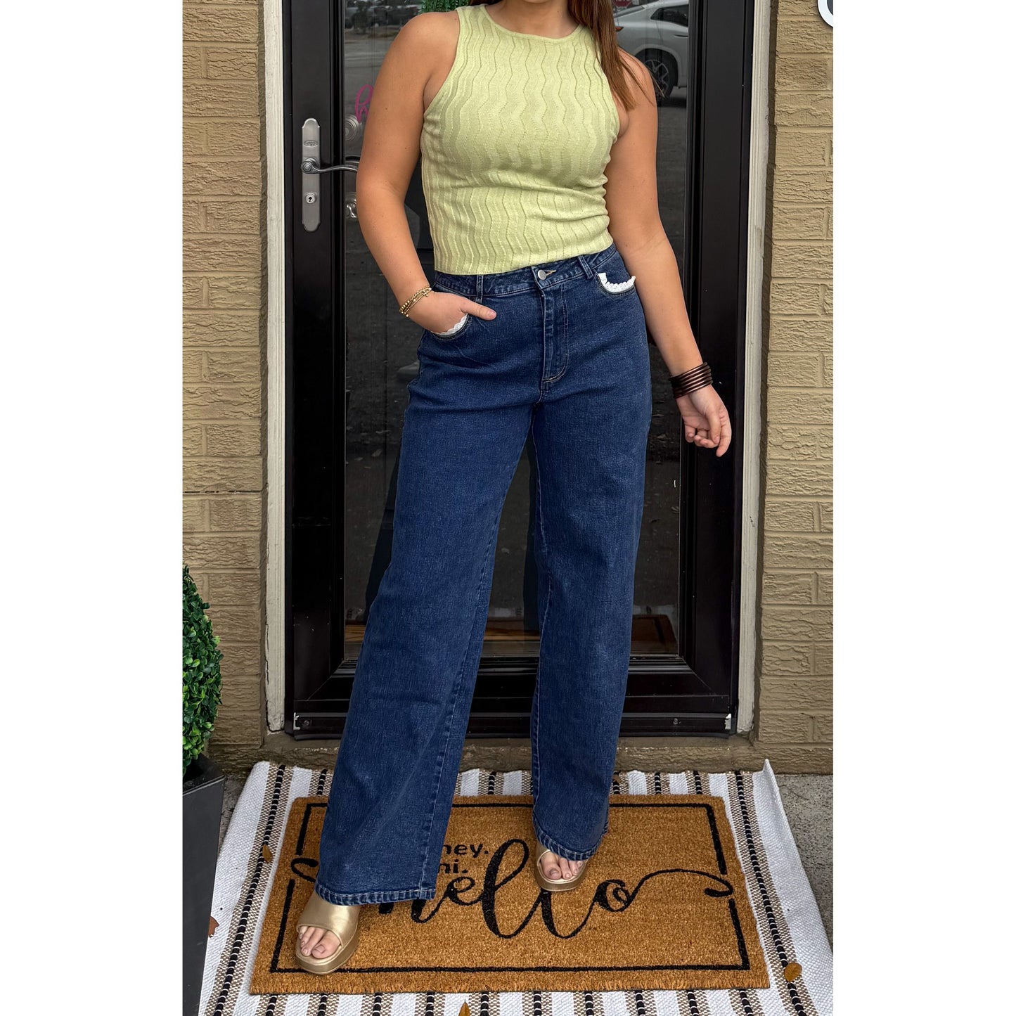 Noelle Top, Light Green