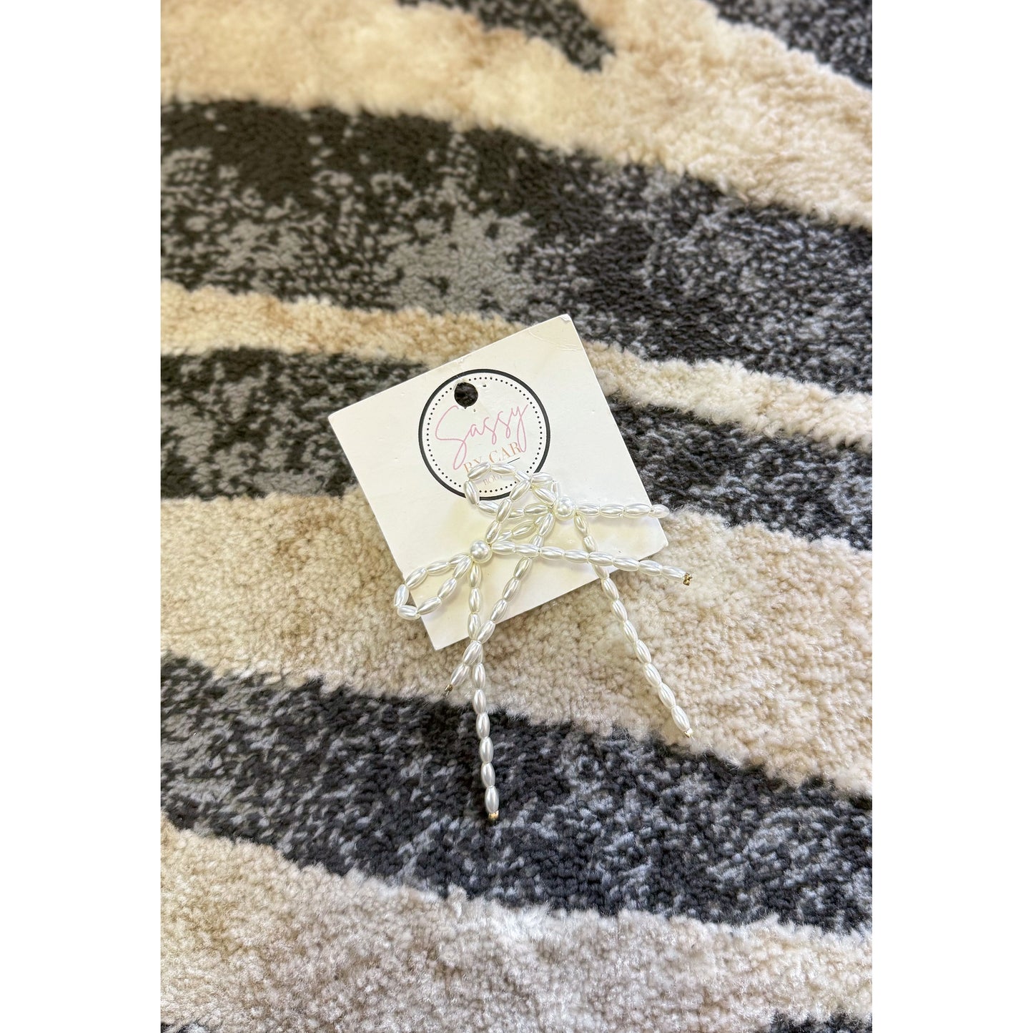 Pearl Bow Earrings