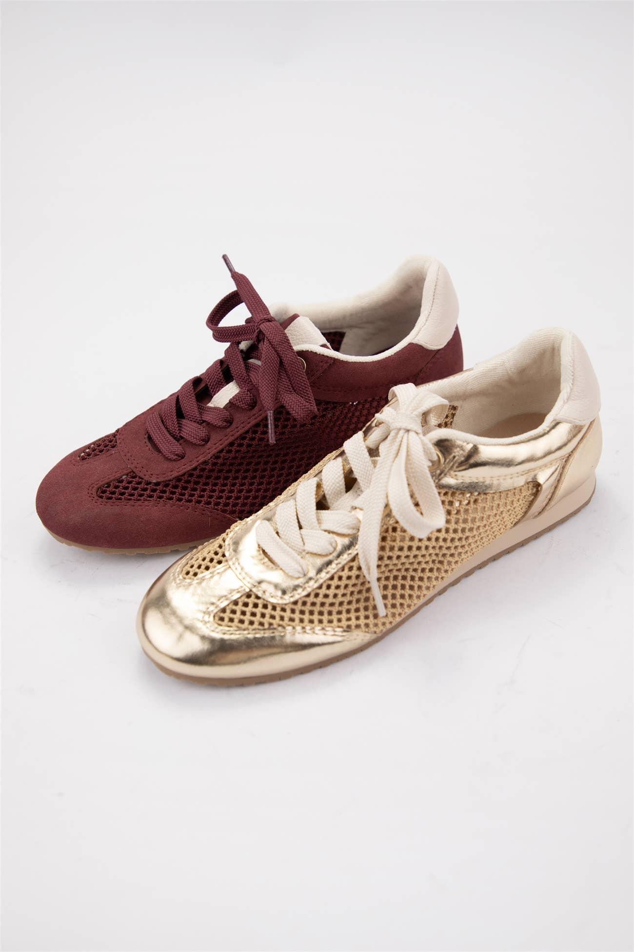 LOWMAN Retro Breathable Mesh Panel Low-Top Sneakers