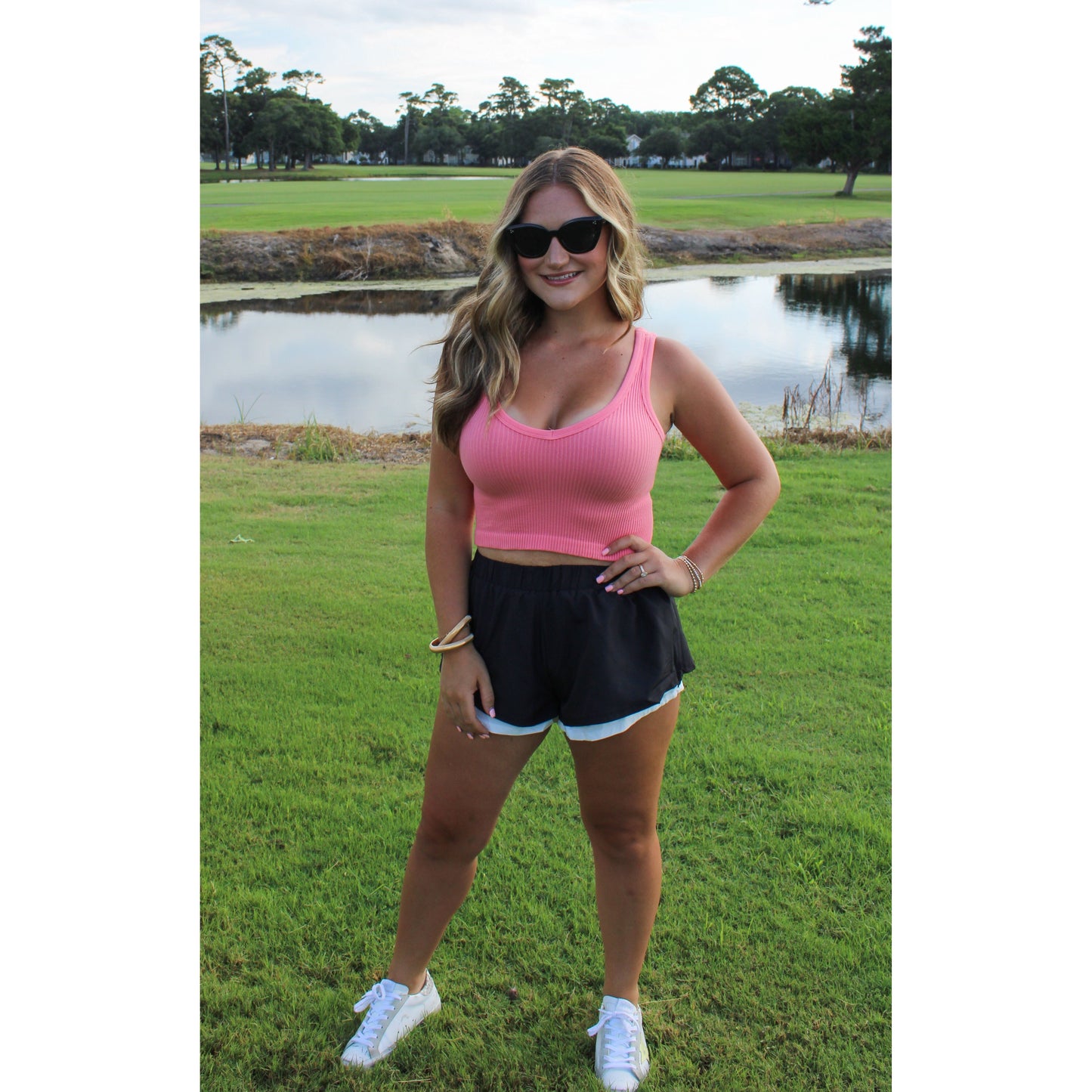 Rose Ribbed Top, Watermelon