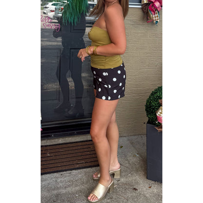 Presley Cutout Top, Olive Green