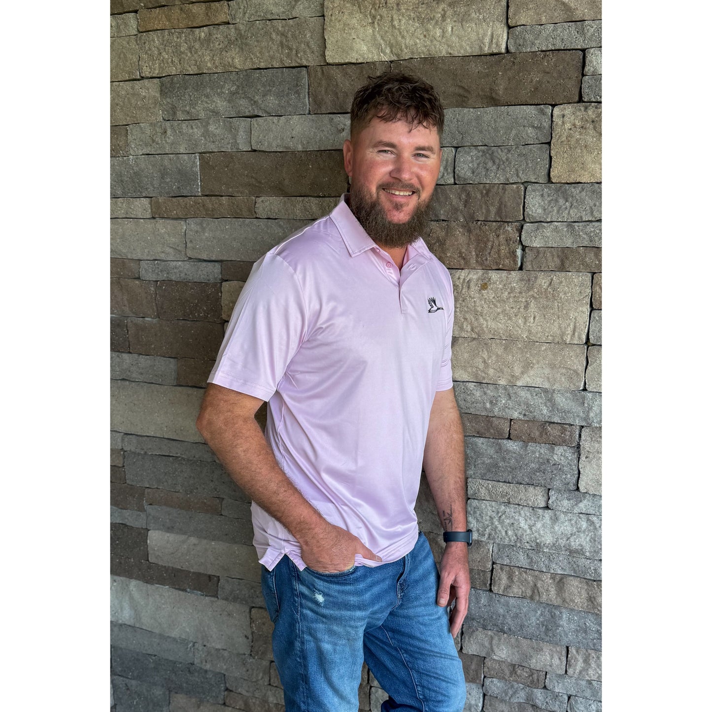 Mens Polo, Pink