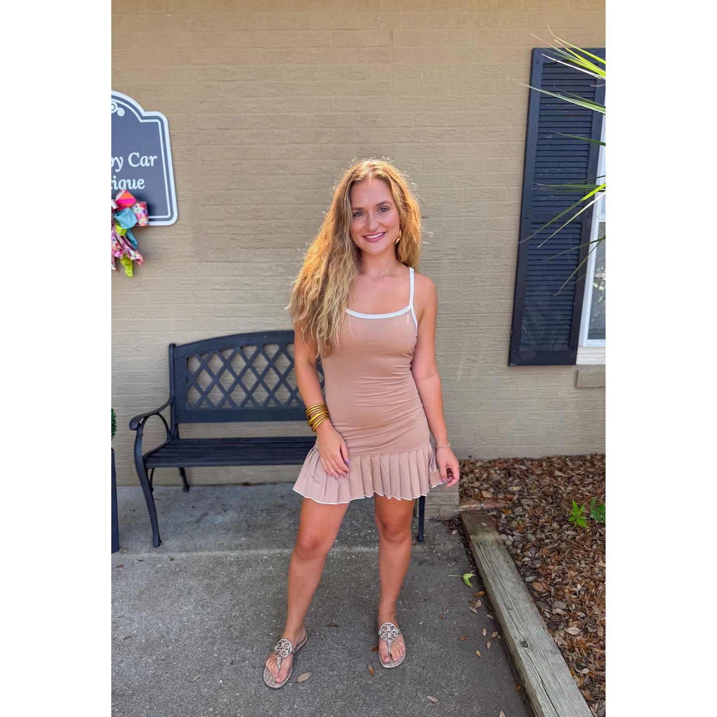 Charlie Athleisure Dress, Mocha