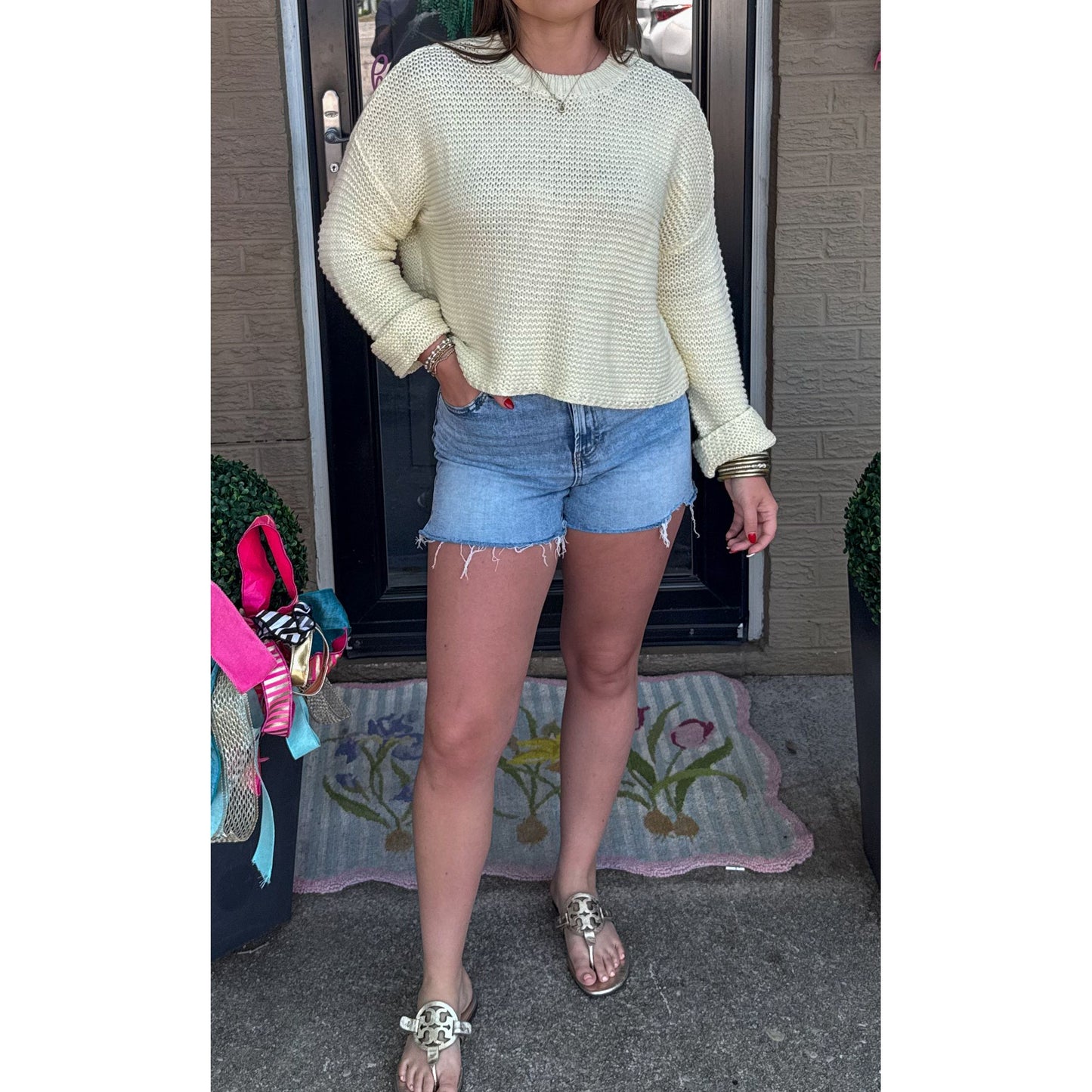 Butter Yellow Lightweight Sweater