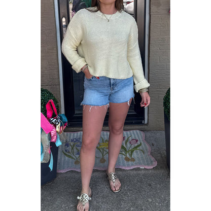 Butter Yellow Lightweight Sweater