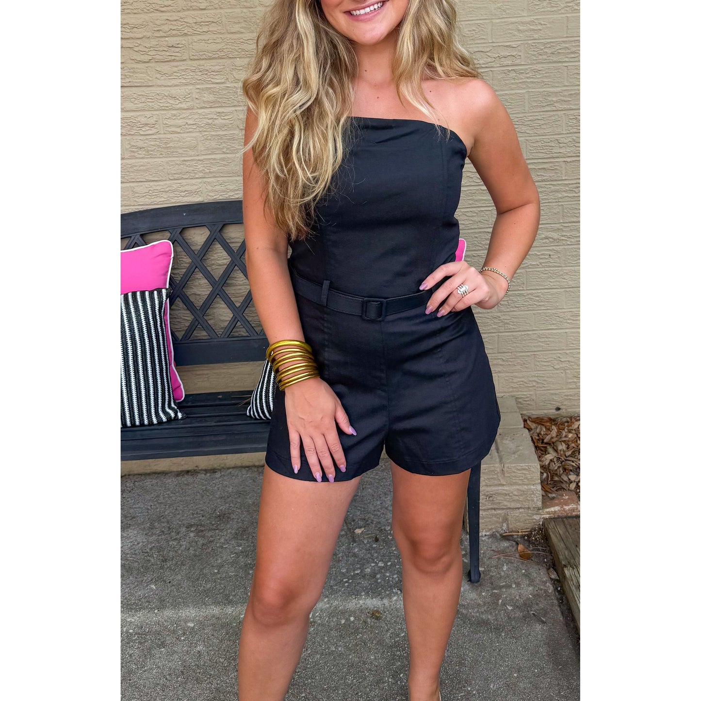 Tiffany Romper, Black